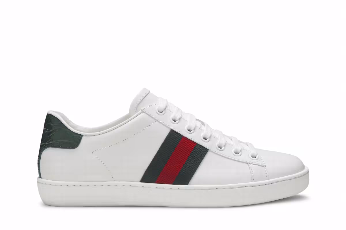 Gucci Women's Ace Green Crocodile, view 2