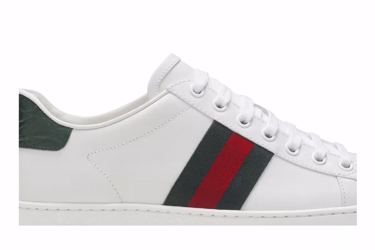 Gucci Women's Ace Green Crocodile, view 3