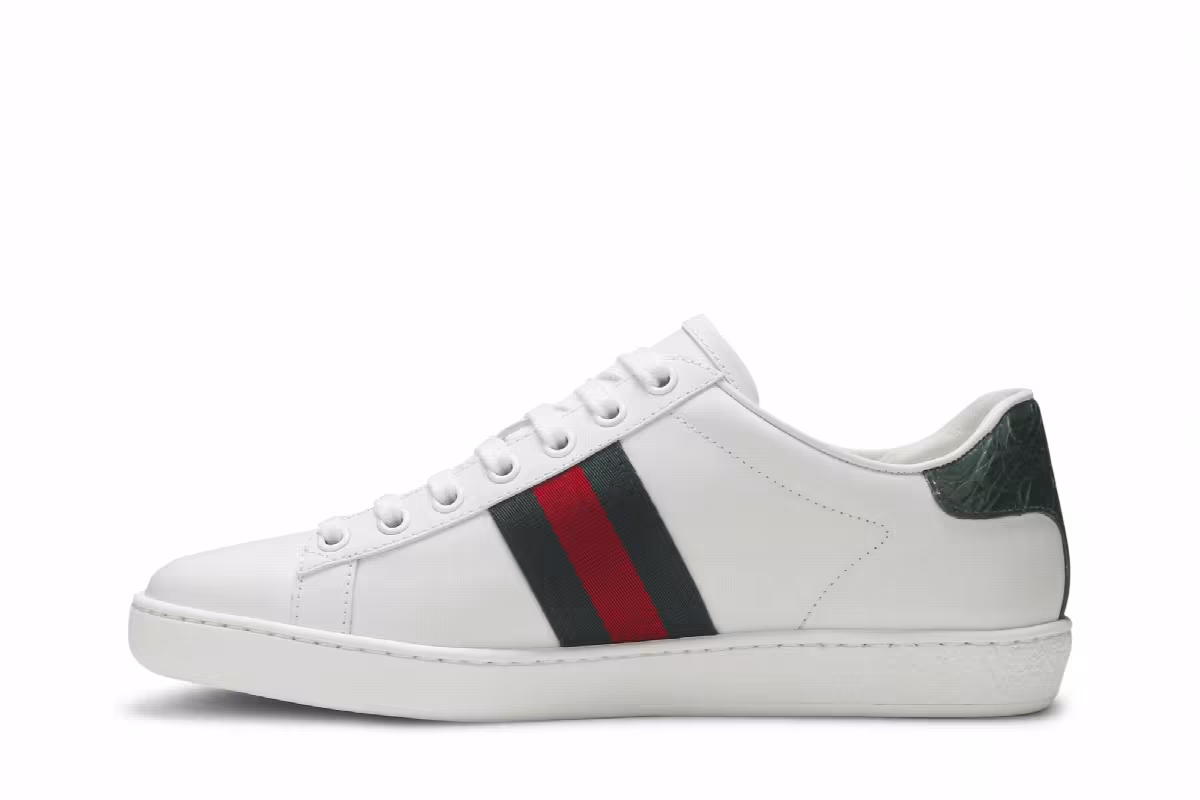 Gucci Women's Ace Green Crocodile, view 4