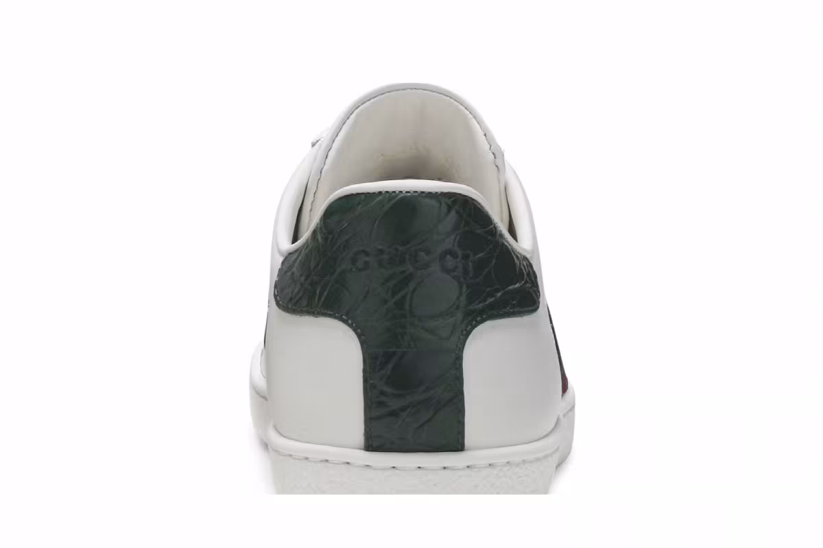 Gucci Women's Ace Green Crocodile, view 8