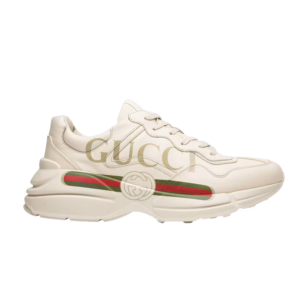 Gucci Rhython Leather Sneaker Logo