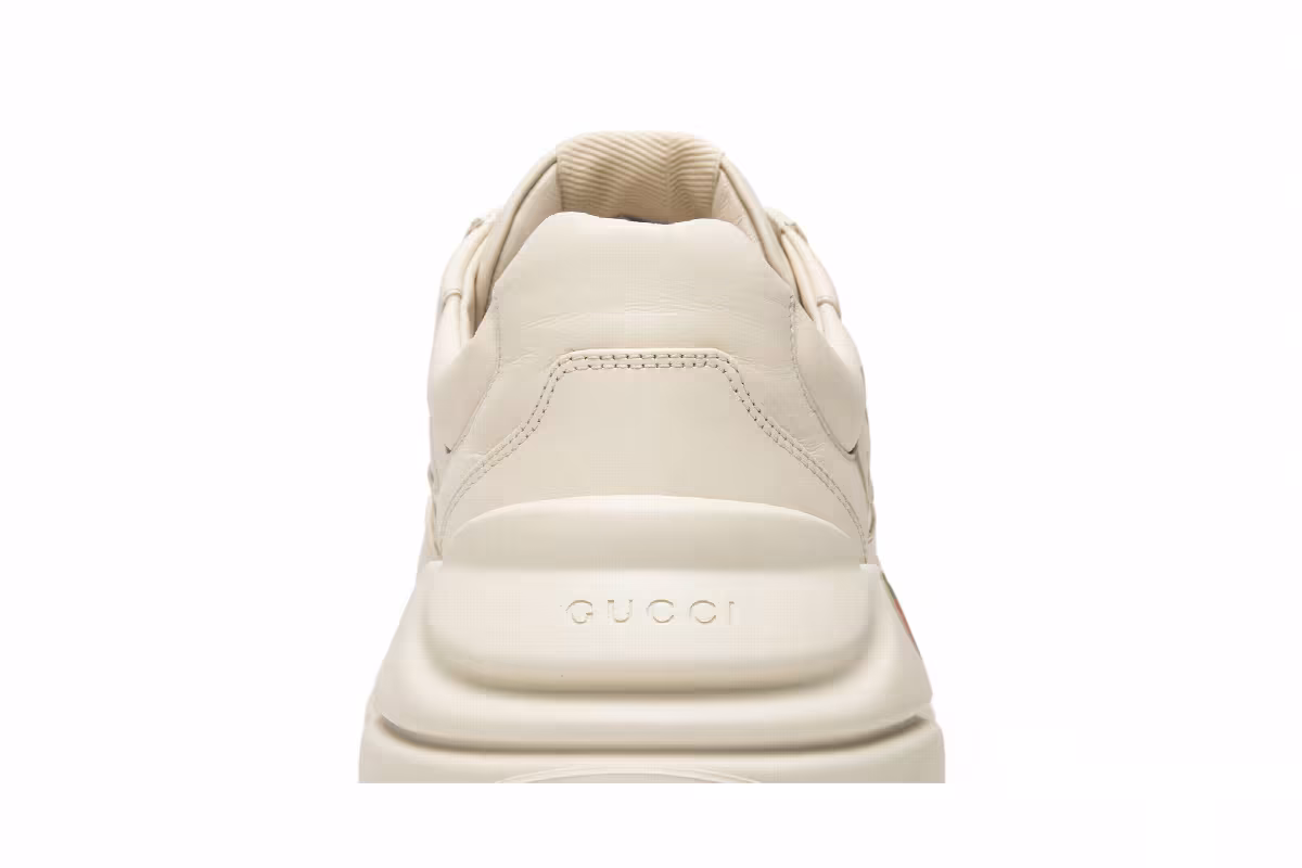 Gucci Rhython Leather Sneaker Logo, view 8