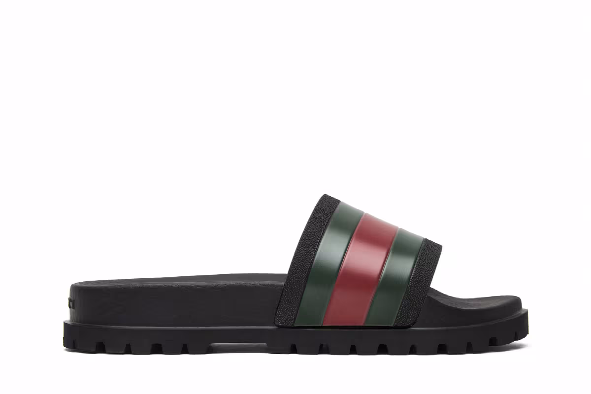 Gucci Web Slide Black, view 2