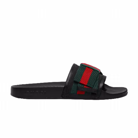 Gucci Wmns Satin Slide 'Web Bow'