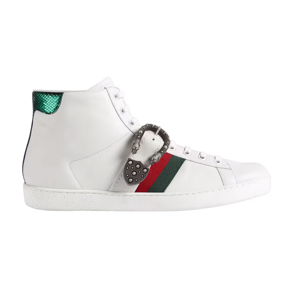 Gucci Ace High Dionysus Buckle - White