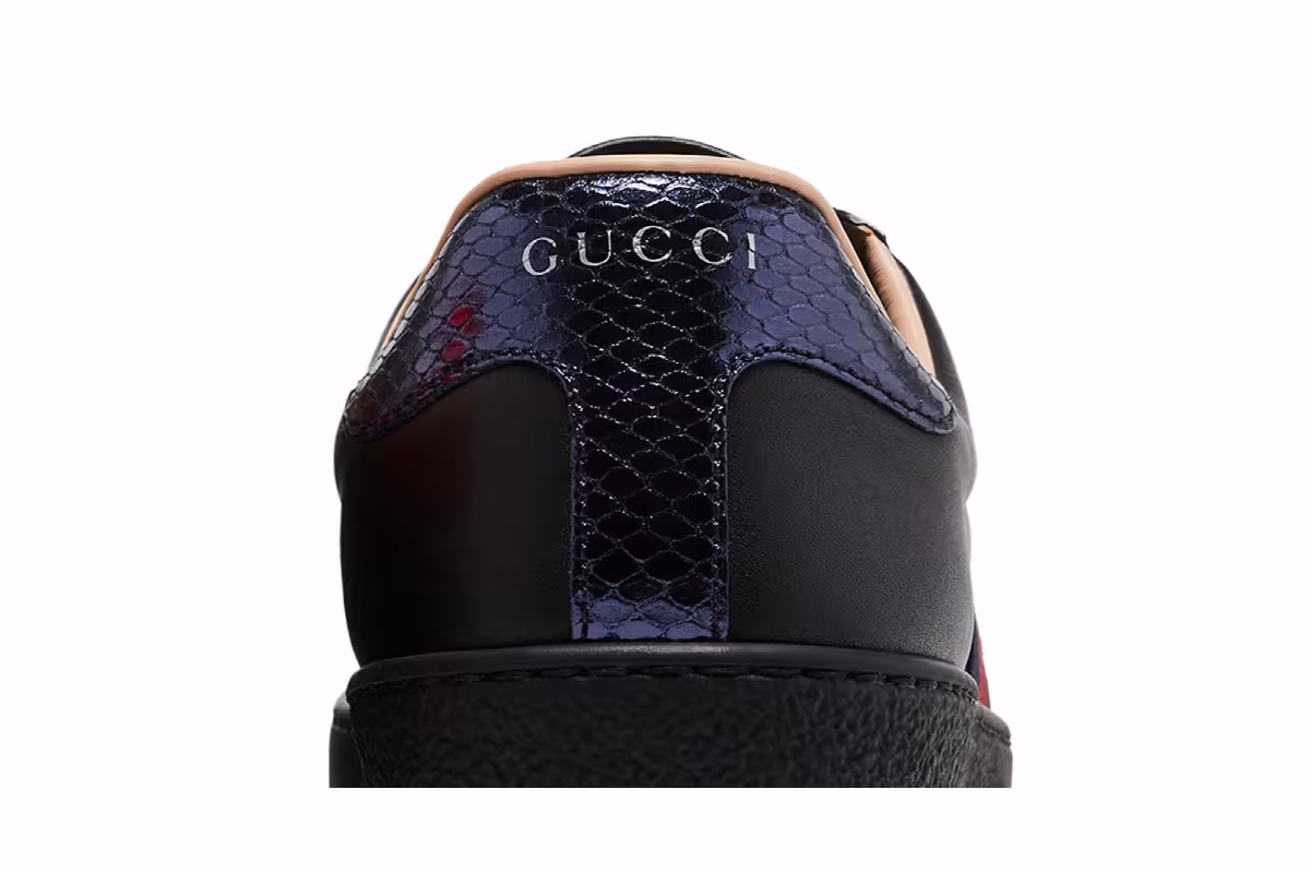 Gucci Ace Embroidered Black Bee, view 8