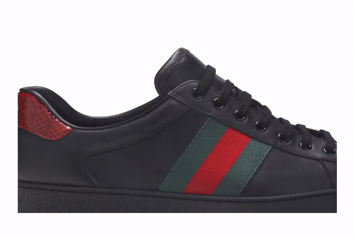 Gucci Ace Leather Black, view 3