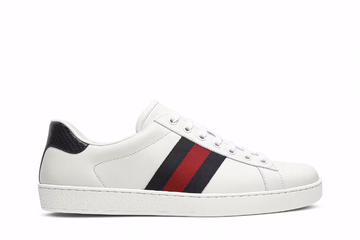 Gucci Ace Leather Blue, view 2