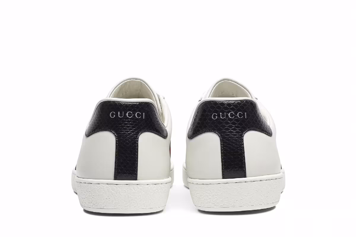 Gucci Ace Leather Blue, view 7