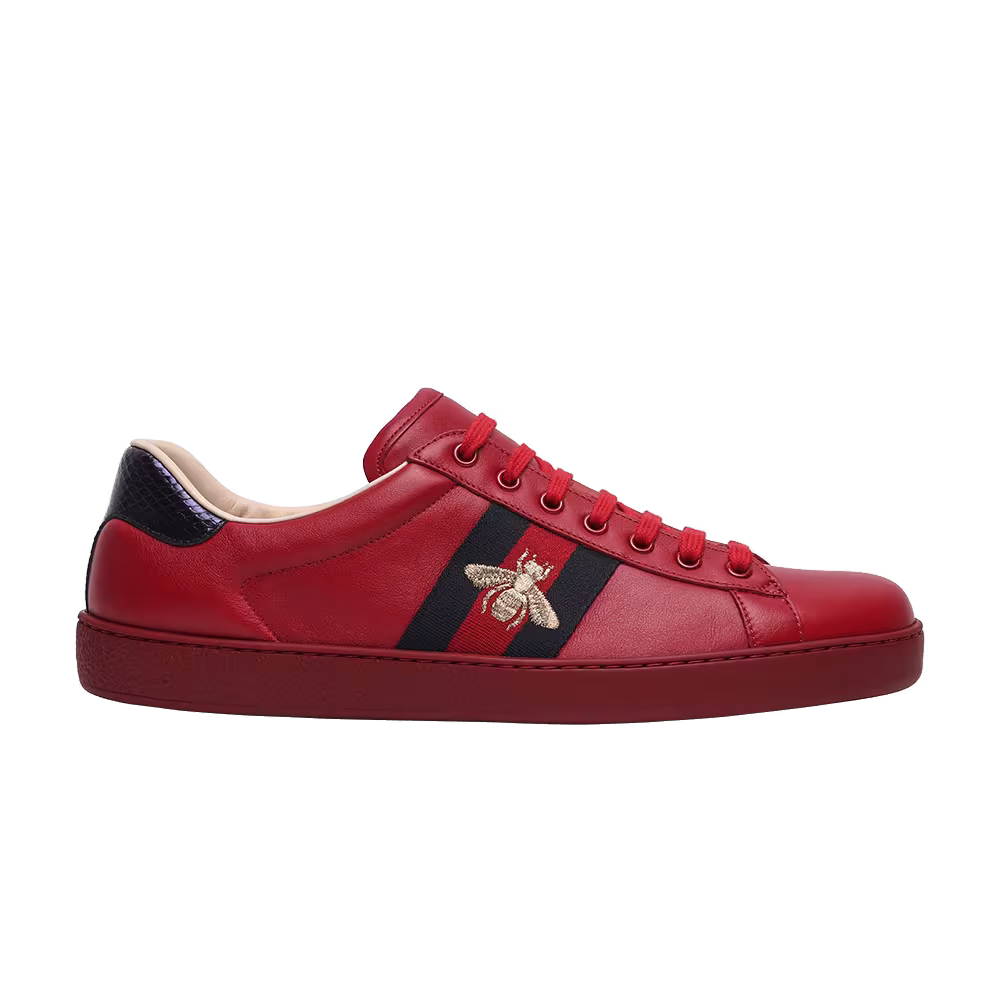 Gucci Ace Embroidered Red Bee