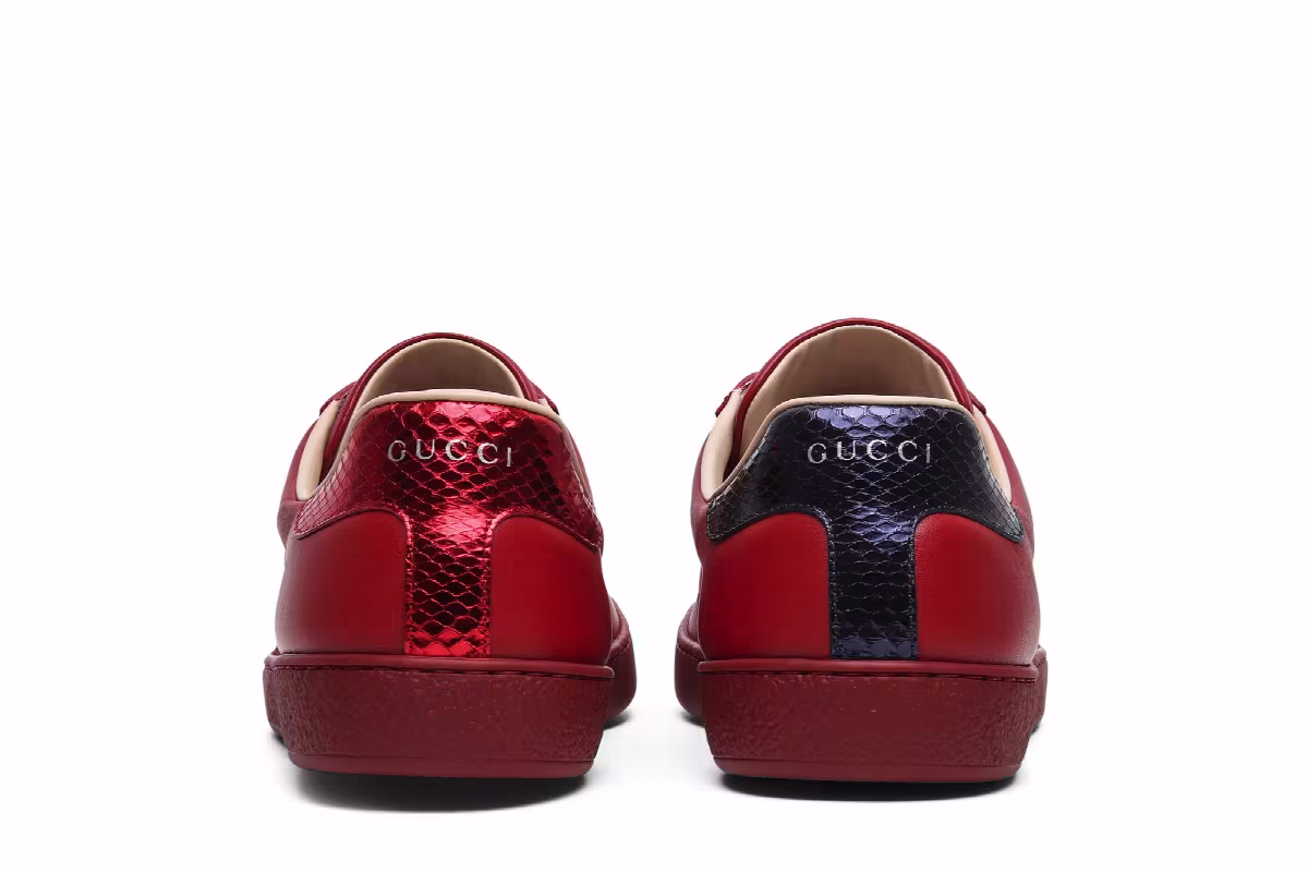 Gucci Ace Embroidered Red Bee, view 7