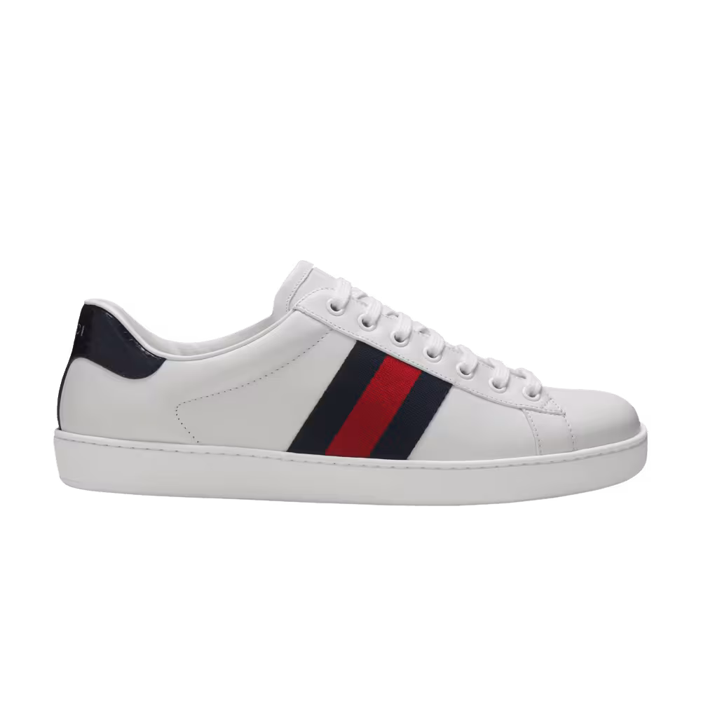 Gucci Ace Leather White Blue