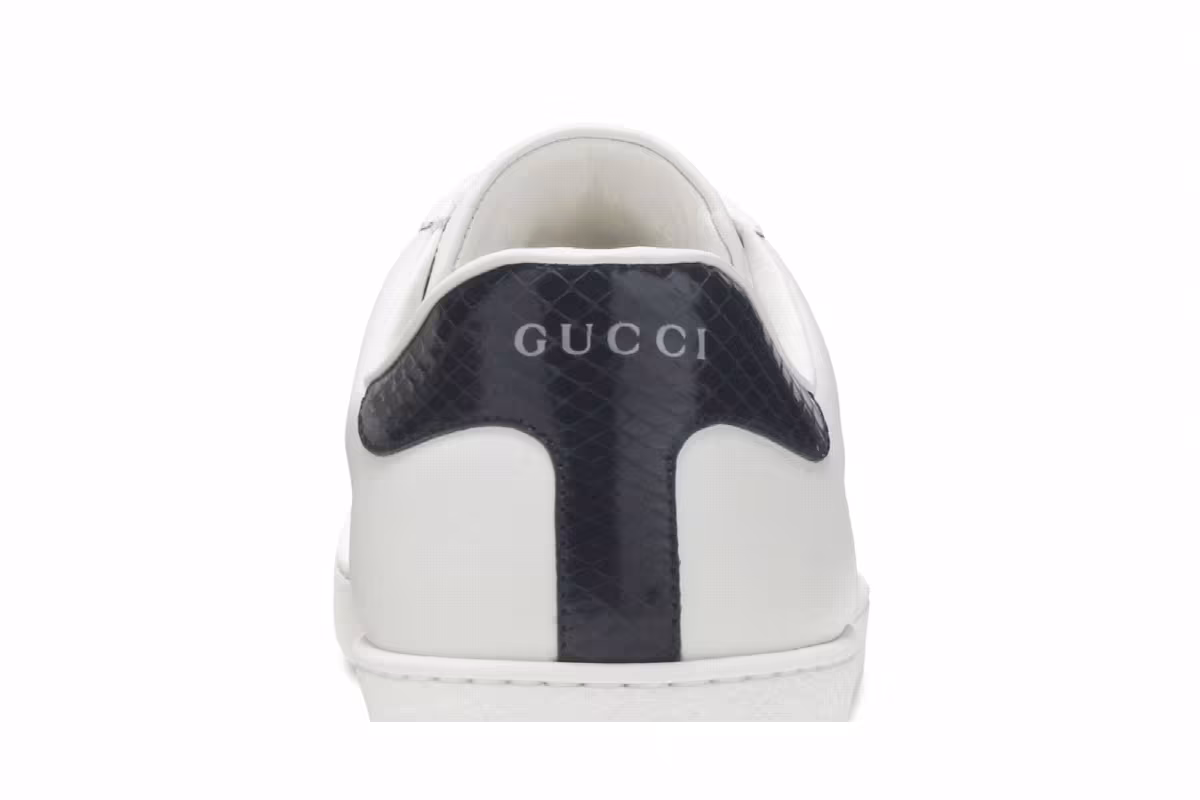 Gucci Ace Leather White Blue, view 8