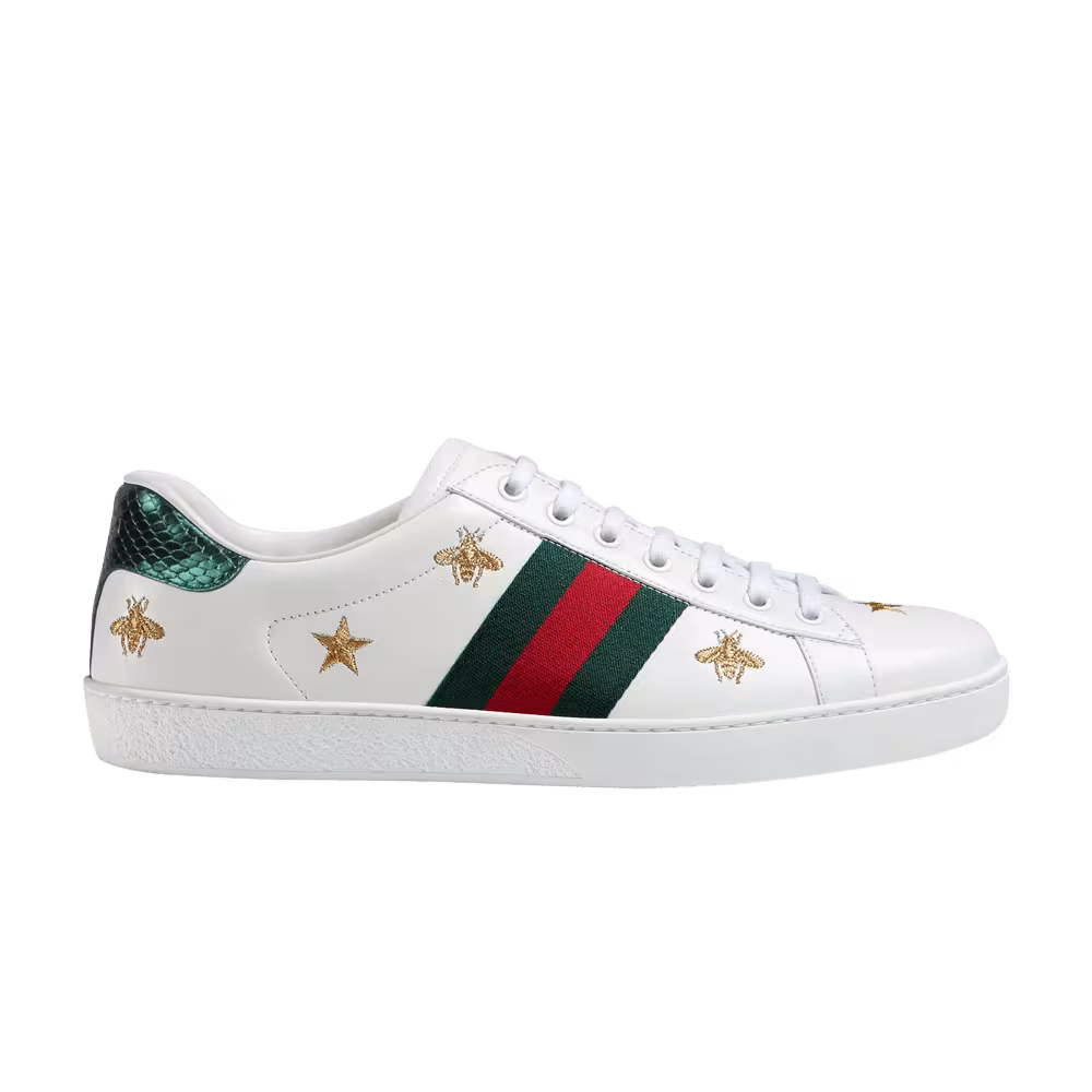 Gucci Ace Embroidered Bees and Stars