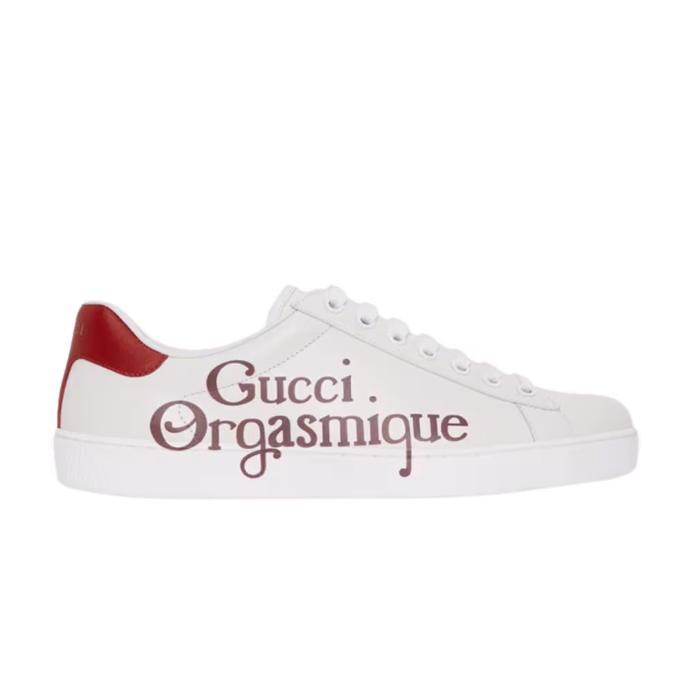 Gucci New Ace Gucci Orgasmique - White Hibiscus Red
