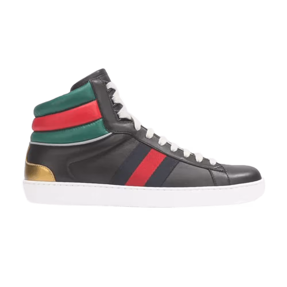 Gucci Ace Stripe High Black