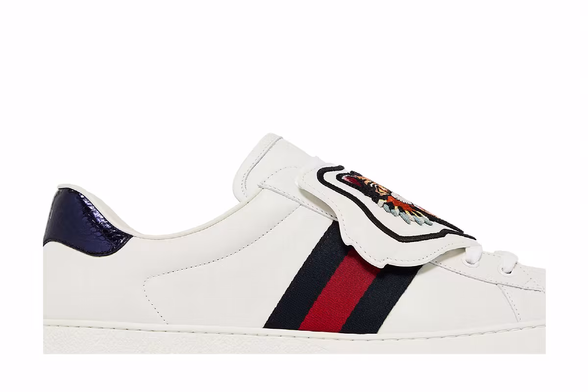 Gucci Ace Low Tiger Patch, view 3