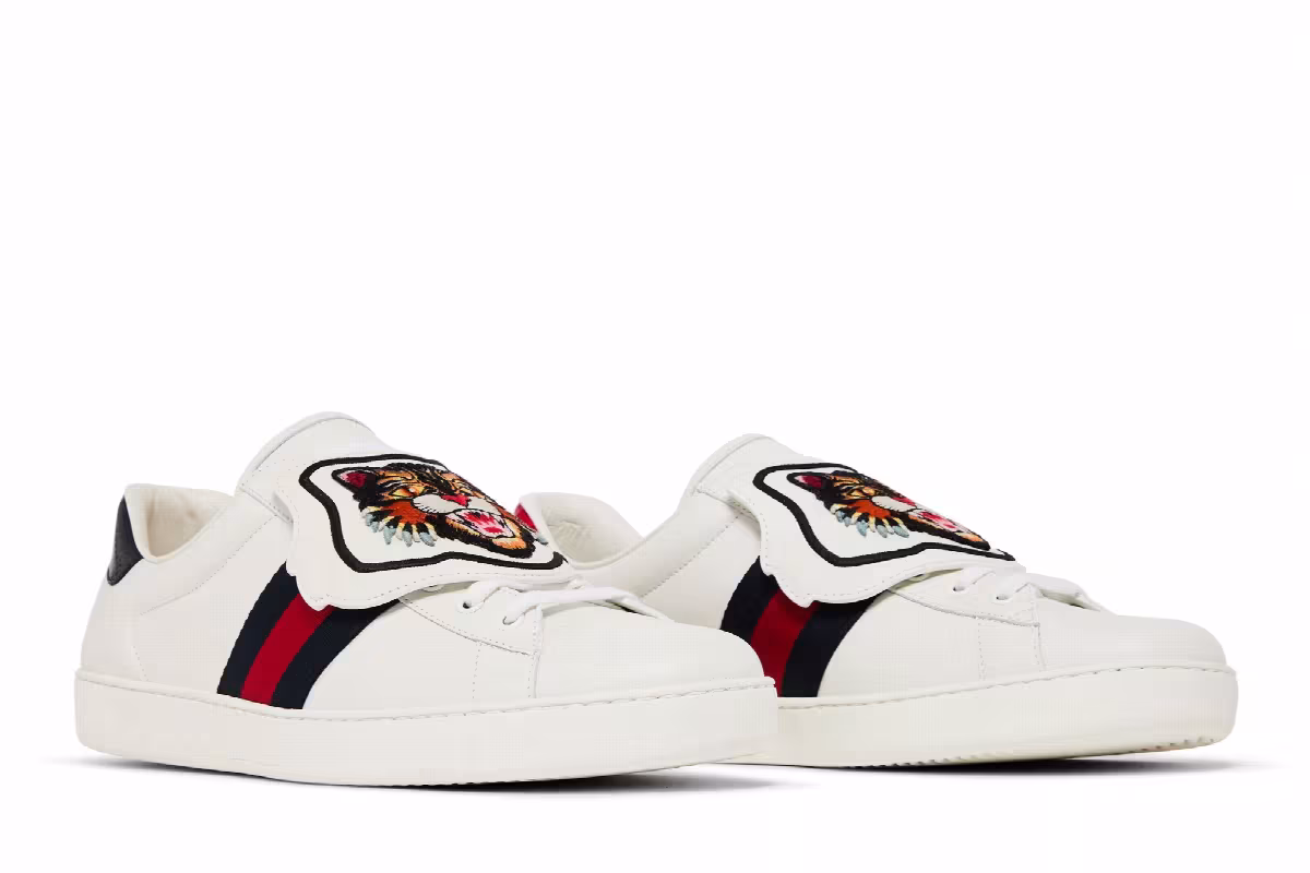 Gucci Ace Low Tiger Patch, view 9