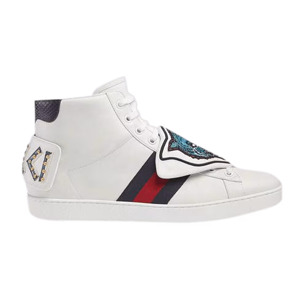 Gucci Ace High Removable Patches - White