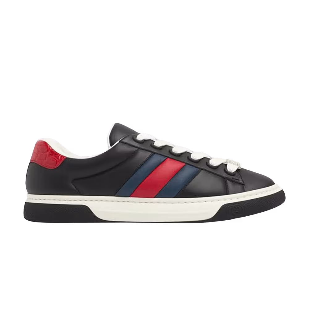 Gucci Ace Web Strap Black Blue Red