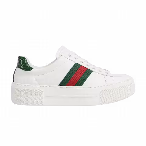 Gucci Wmns Ace Low 'White Green Red'