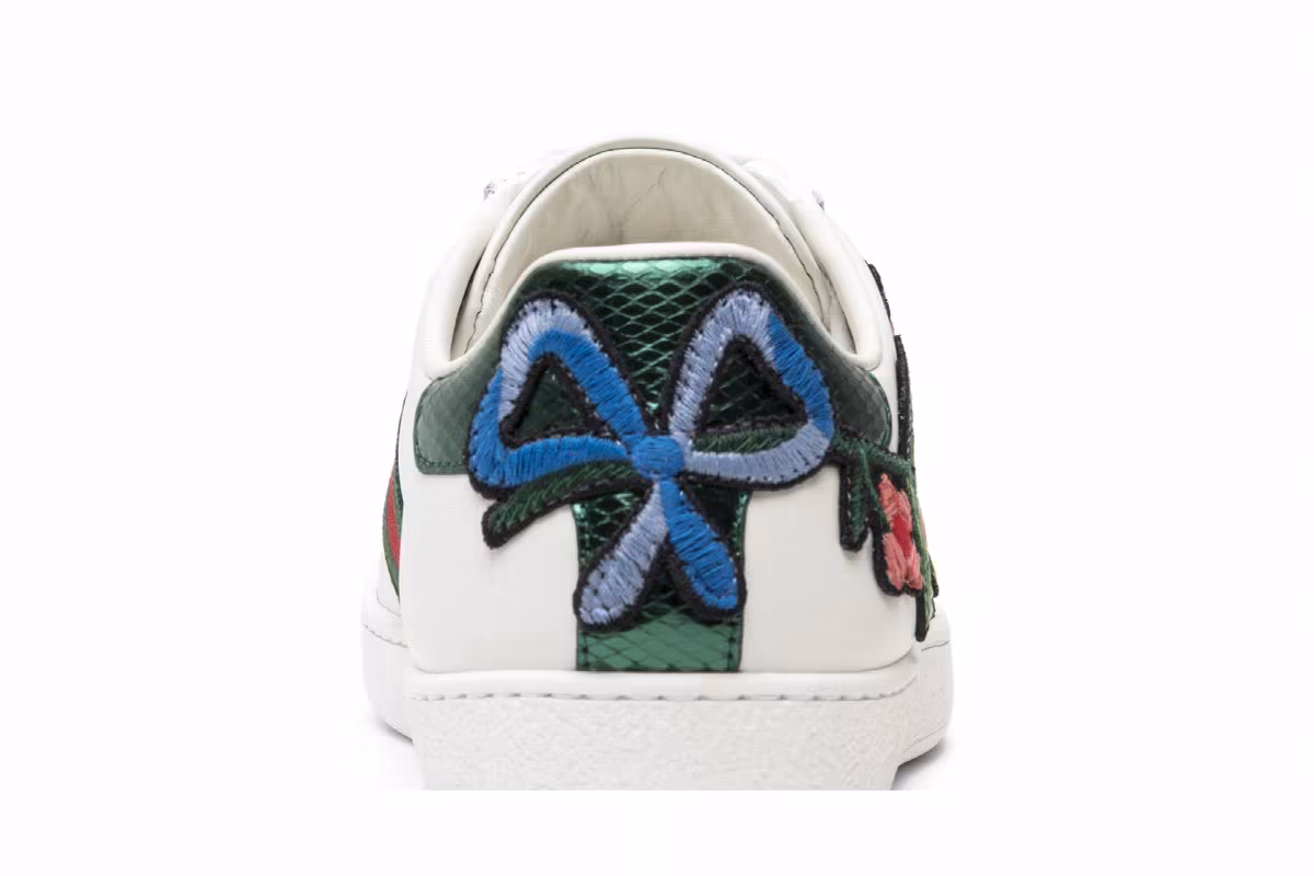 Gucci Women's Ace Embroidered Floral, view 8