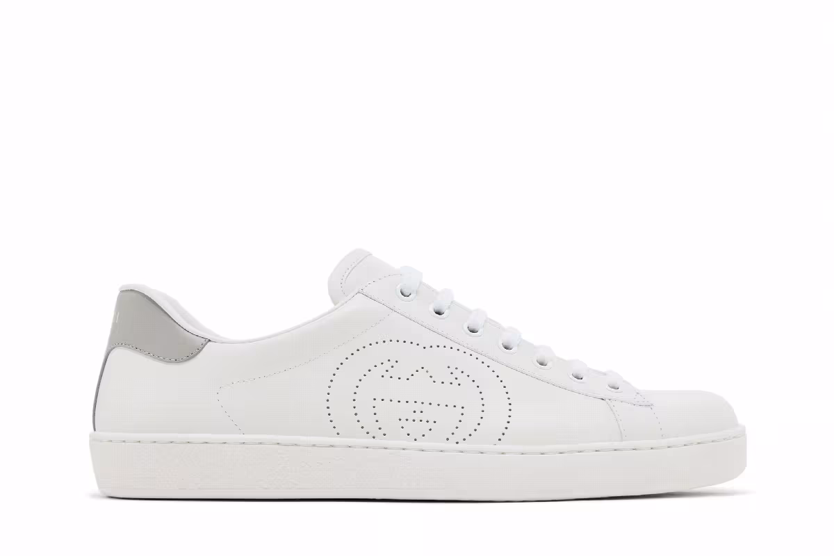 Gucci Women's Ace Interlocking G - White Grey, view 2