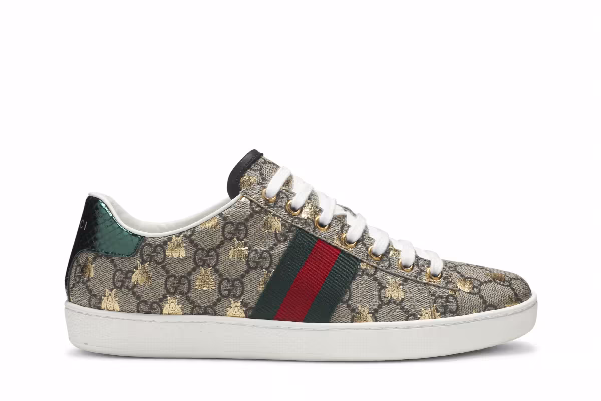 Gucci Women's Ace GG Supreme Bees, view 2