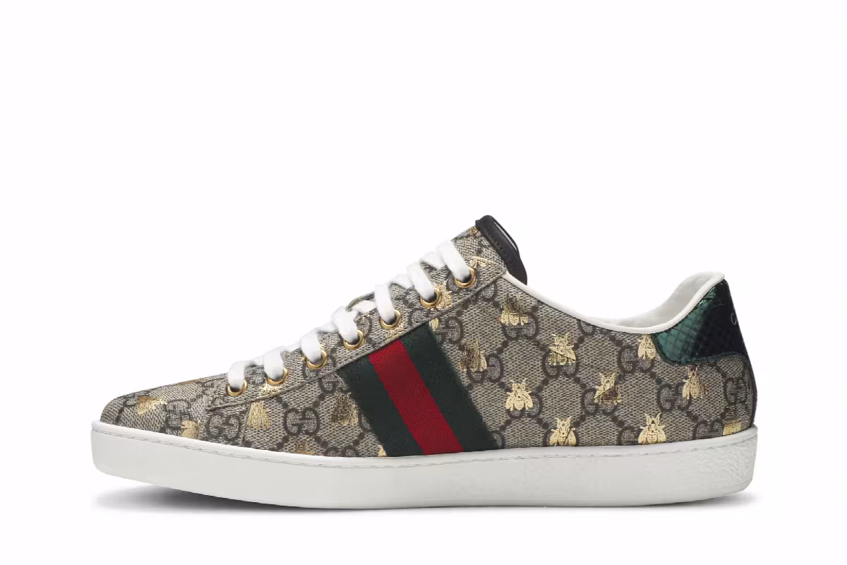 Gucci Women's Ace GG Supreme Bees, view 4