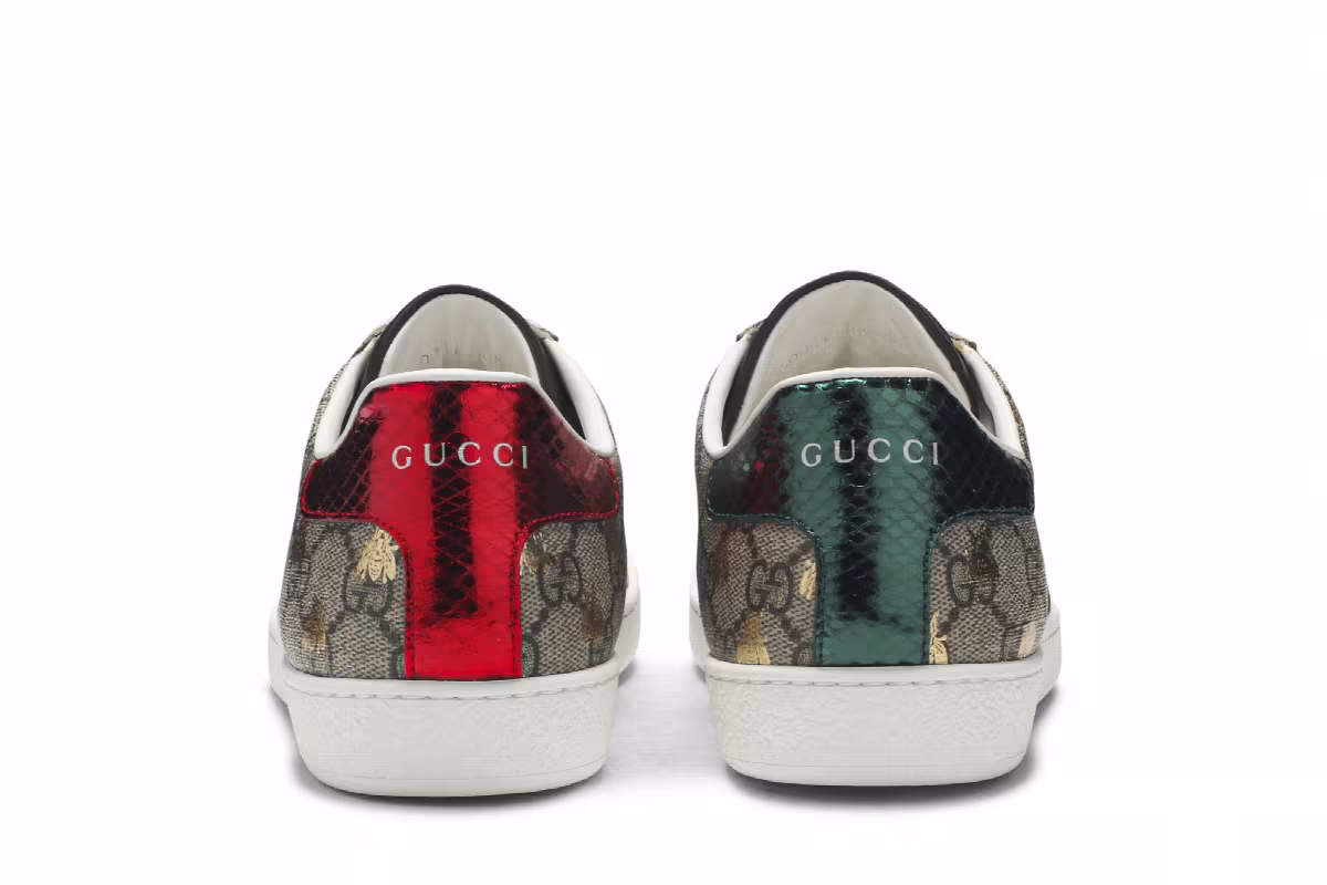 Gucci Women's Ace GG Supreme Bees, view 7