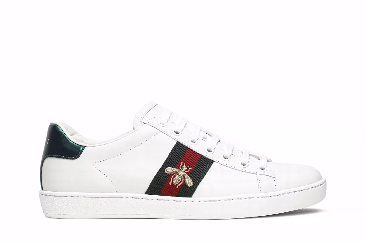 Gucci Women's Ace Low Bee Embroidered, view 2