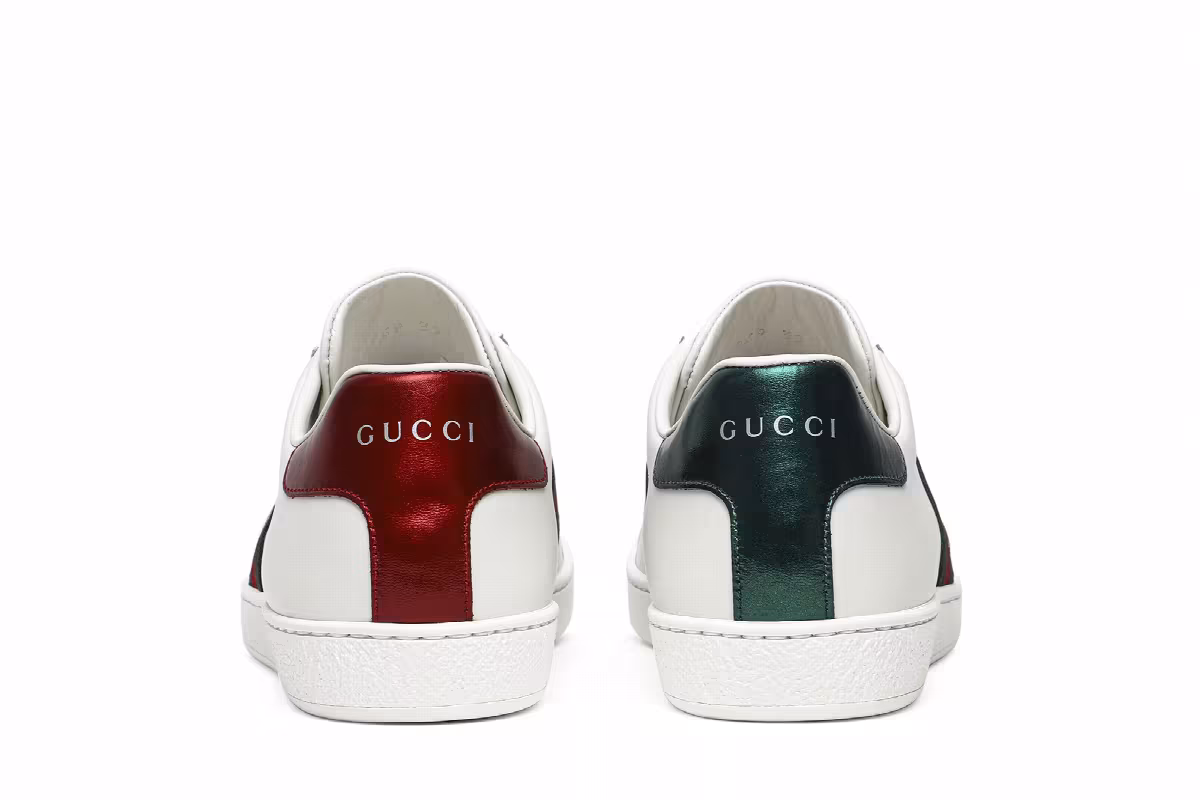 Gucci Women's Ace Low Bee Embroidered, view 7