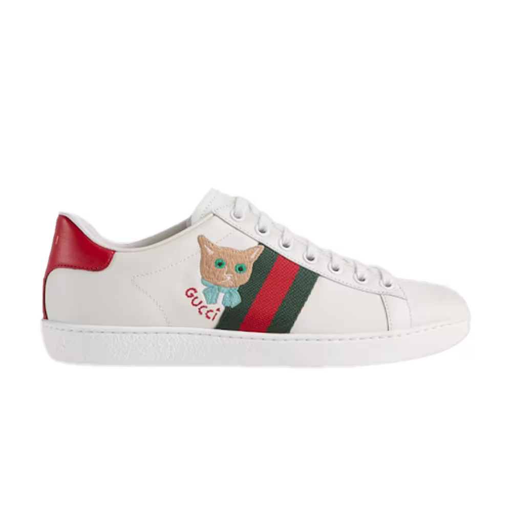 Gucci Women's Ace Cat Embroidery