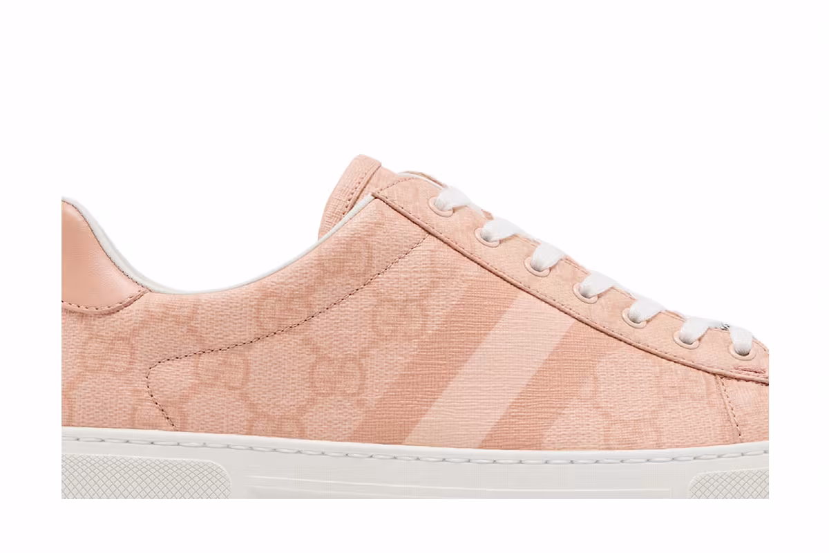Gucci Women's Ace Web Sneaker Pink, view 3