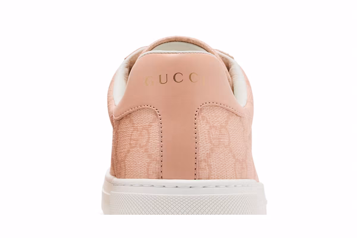 Gucci Women's Ace Web Sneaker Pink, view 8