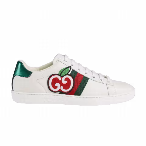 Gucci Wmns Ace Low 'GG Apple Patch - White'