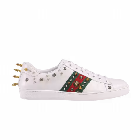 Gucci Wmns Ace Studded Low 'White'