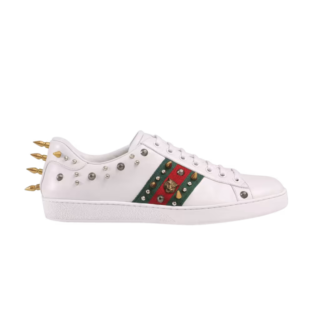 Gucci Women's Ace Studded Low White