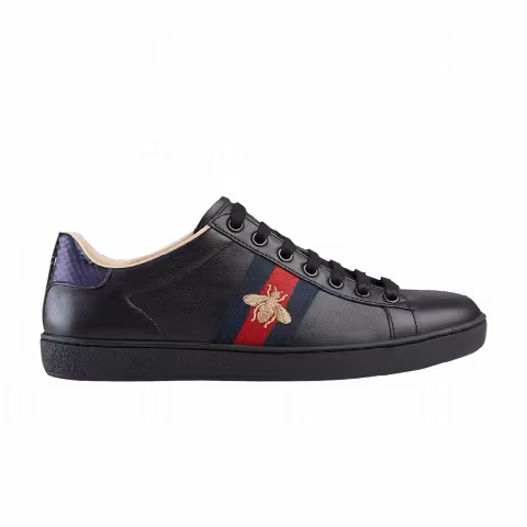 Gucci Wmns Ace Embroidered Low 'Black'