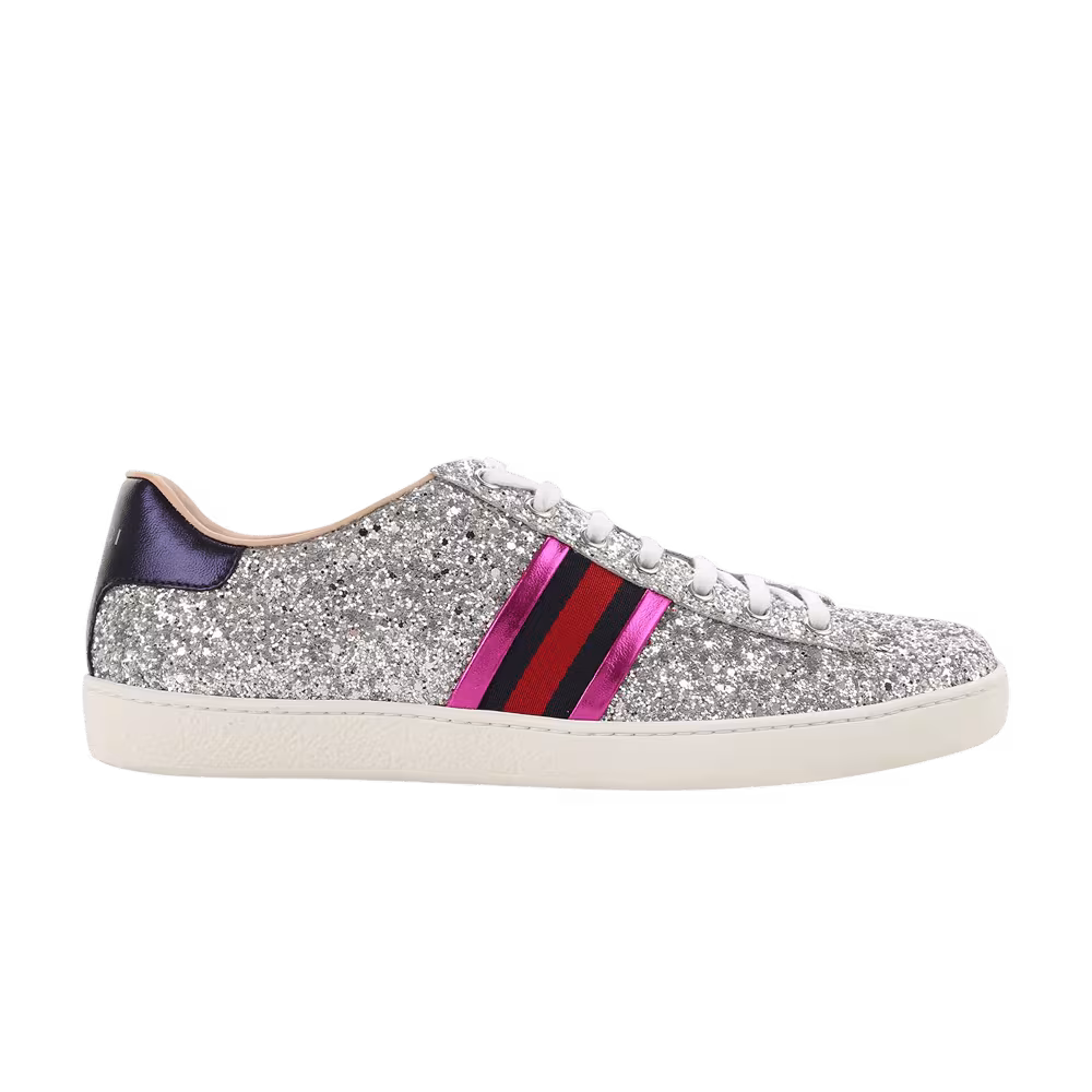 Gucci Women's Ace Silver Glitter