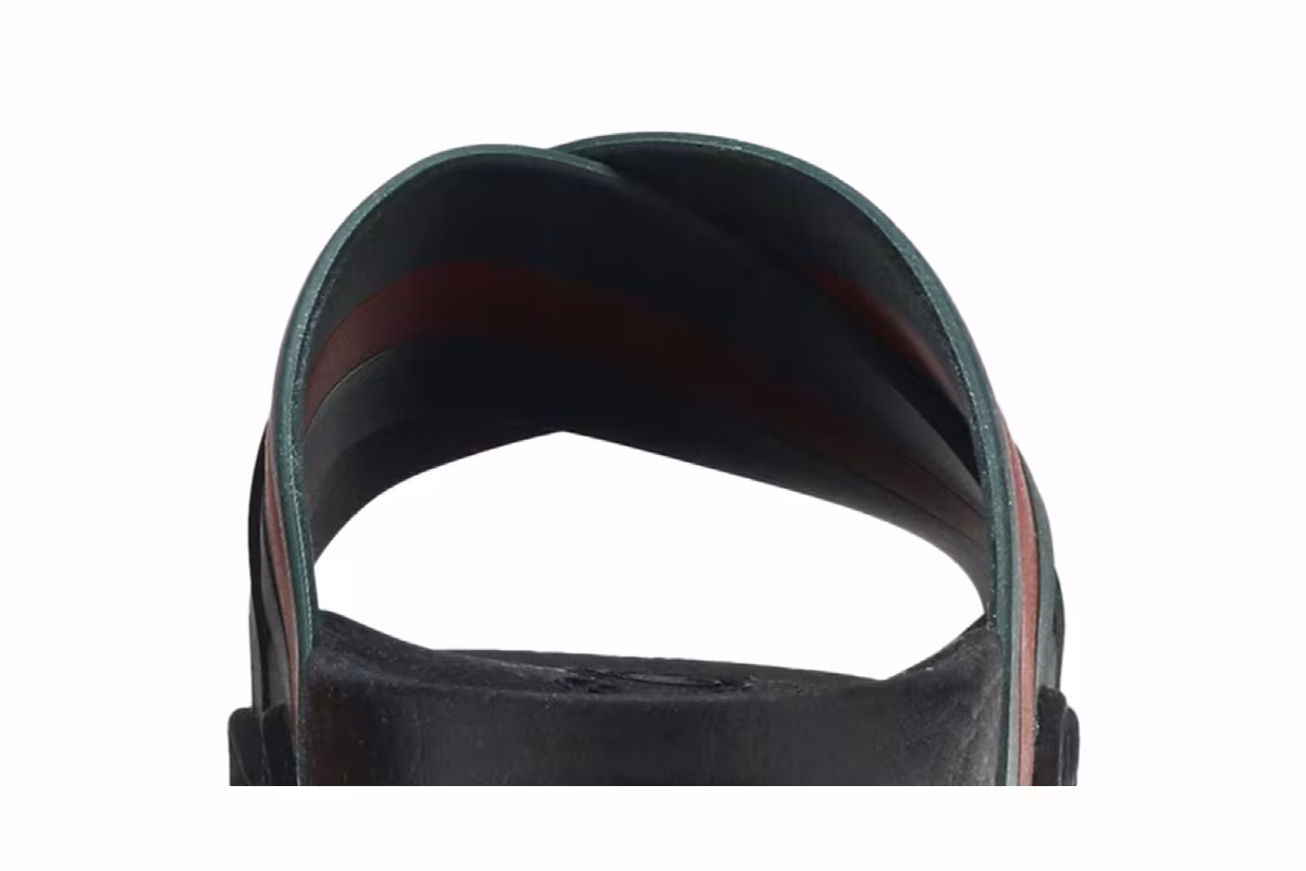 Gucci Rubber Slide Green Red, view 8