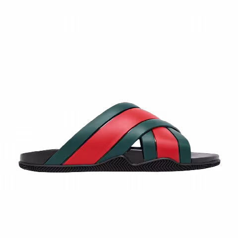 Gucci Wmns Slide Web Stripe 'Black'