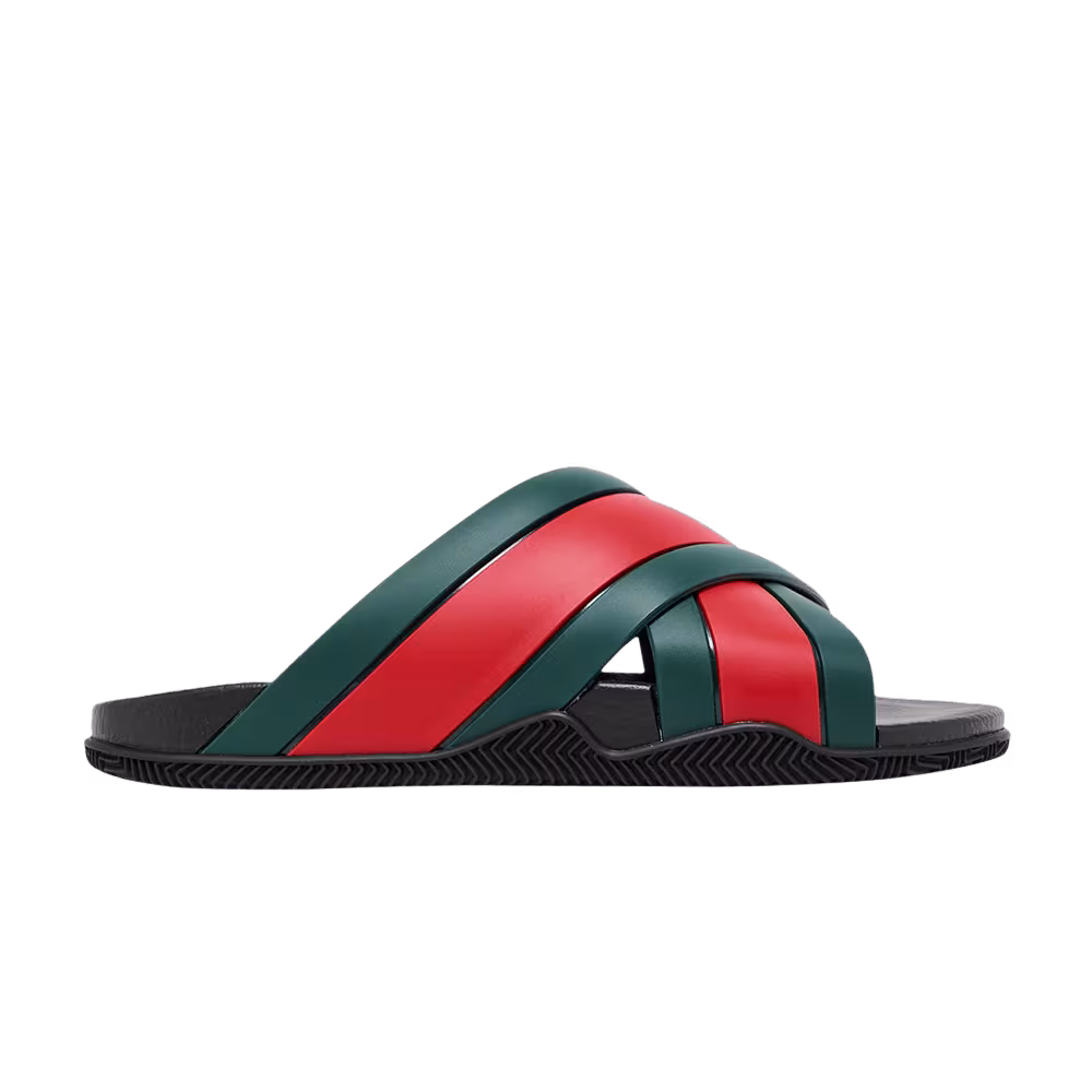 Gucci Women's Slide Web Stripe Black
