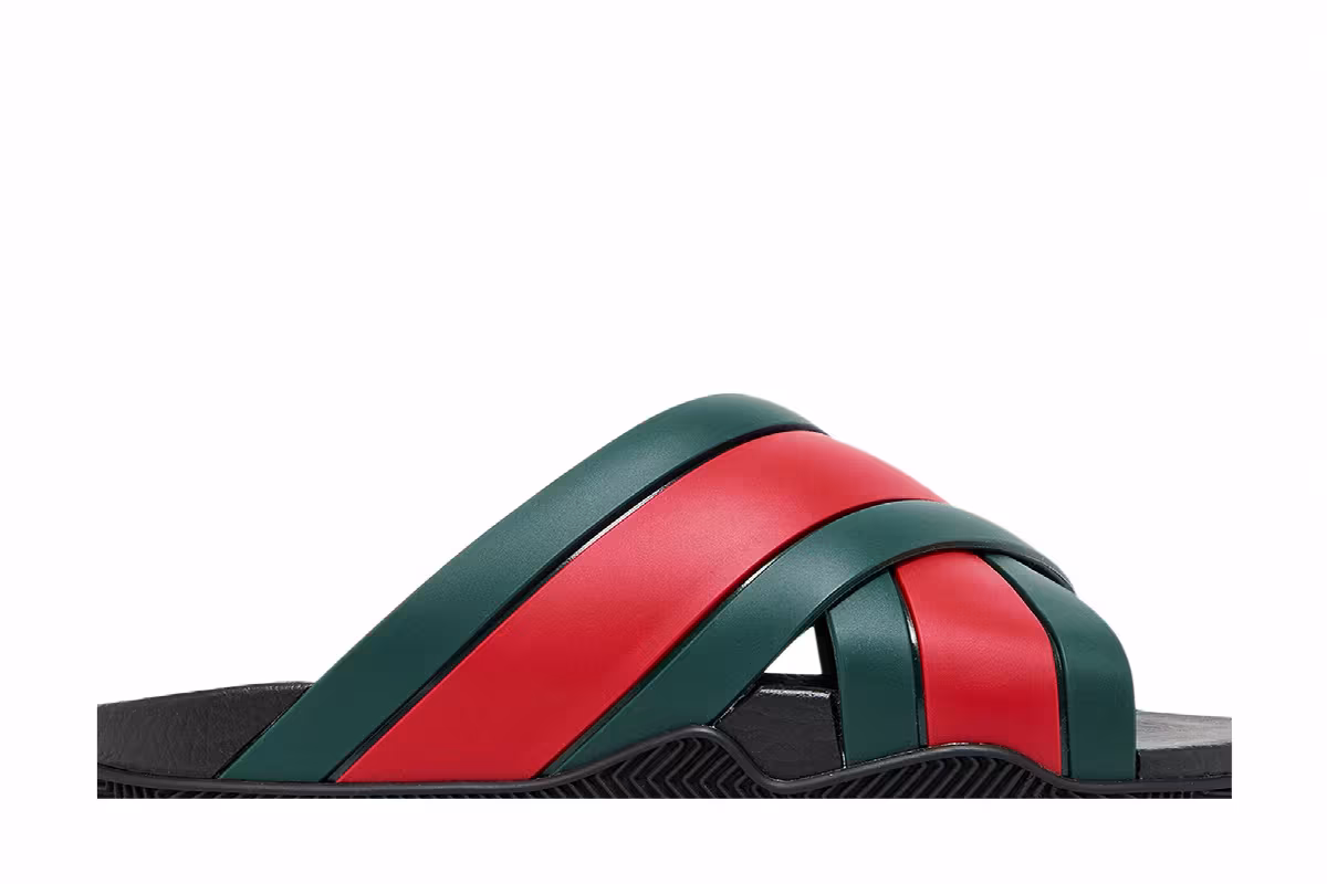 Gucci Women's Slide Web Stripe Black, view 3