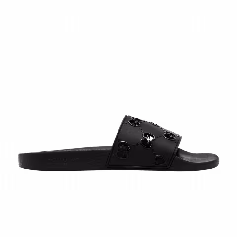 Gucci Wmns Rubber GG Slide 'Black'