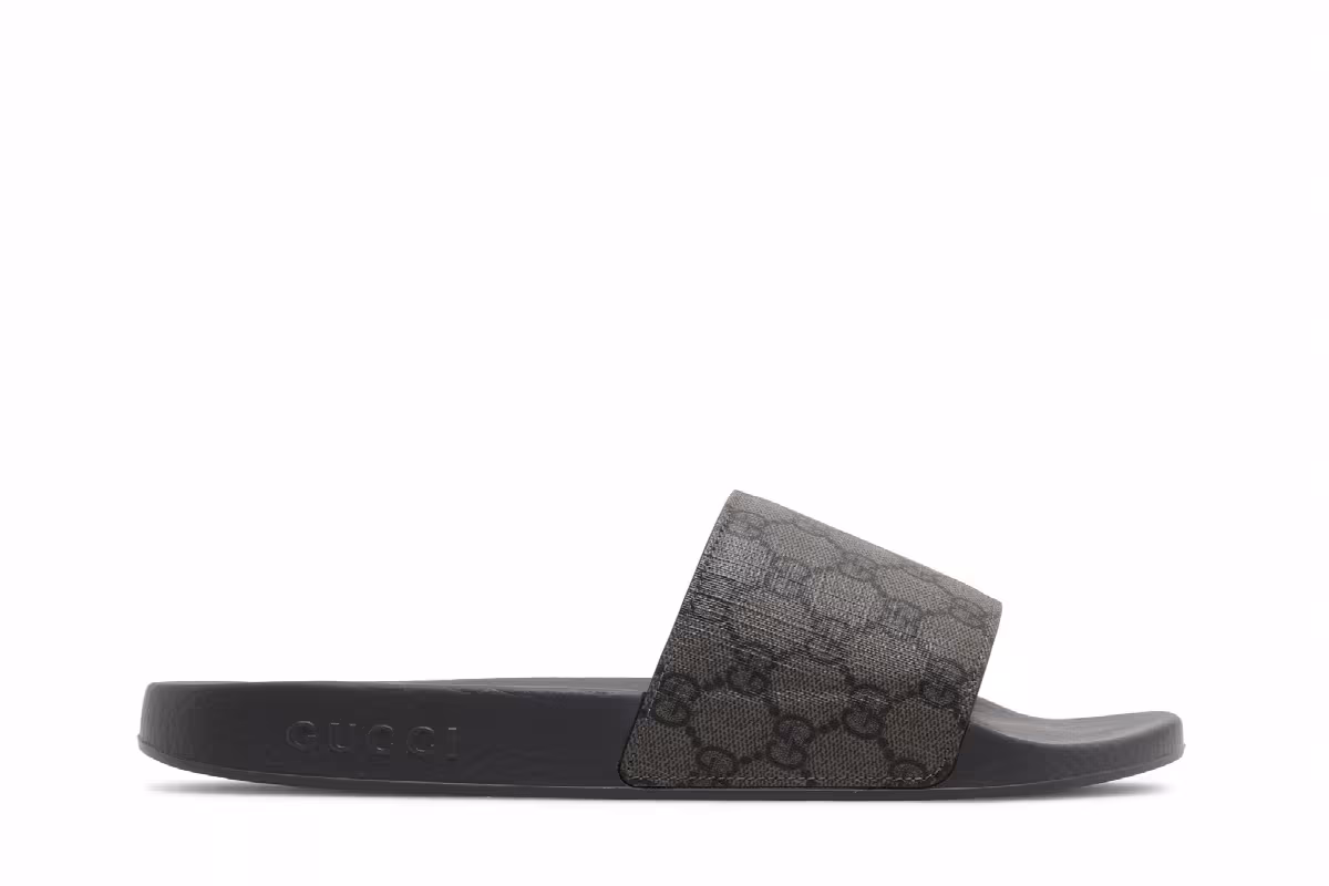Gucci Slide Grey Monogram, view 2