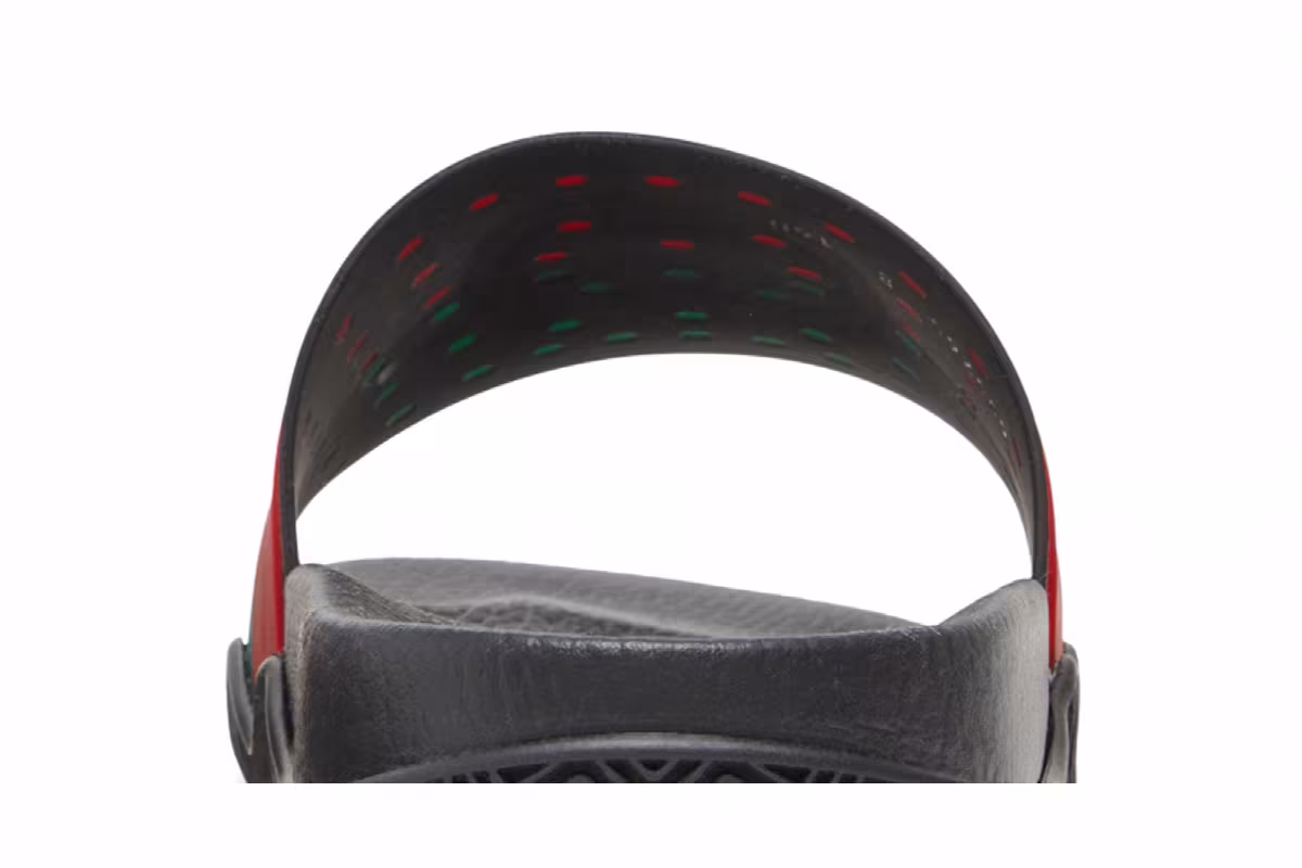 Gucci Slide Interlocking G - Black Red Green, view 8