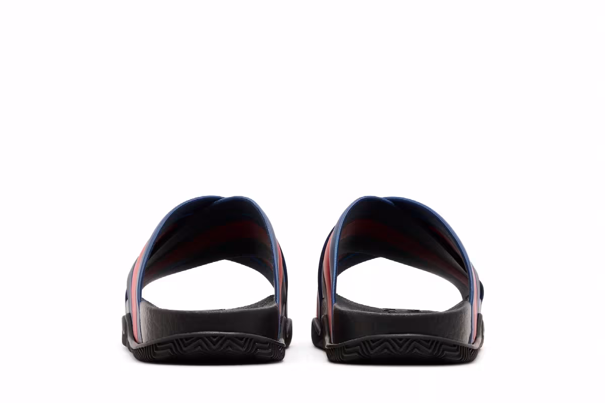 Gucci GG Slide Sandal Blue Red, view 7
