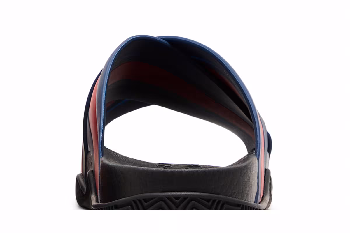 Gucci GG Slide Sandal Blue Red, view 8