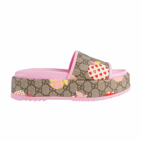Gucci Wmns Rubber GG Slide 'Les Pommes'